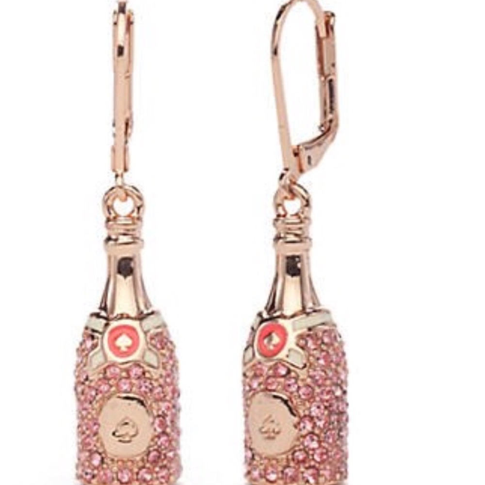Kate Spade NY Make Magic Champagne Earrings NWT